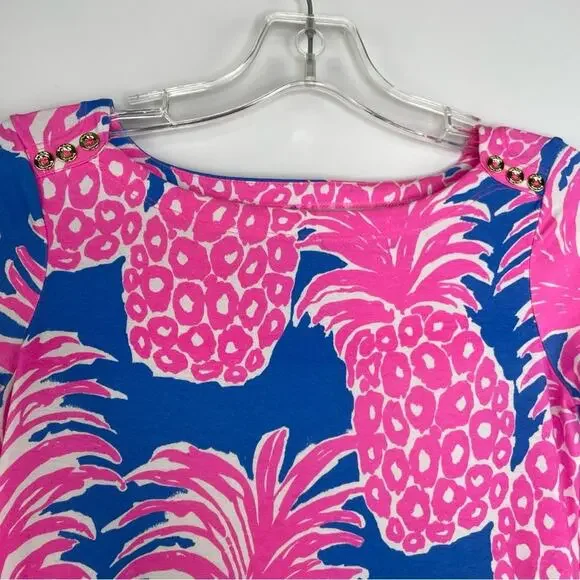 Lily Pulitzer Blue Haven Pineapples mini dress size XXS - Picture 2 of 16